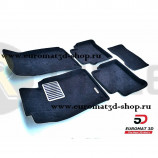 Текстильные 3D коврики Euromat в салон для MERCEDES W219 (CLS-Class) (2004-2011) № EM3D-003520